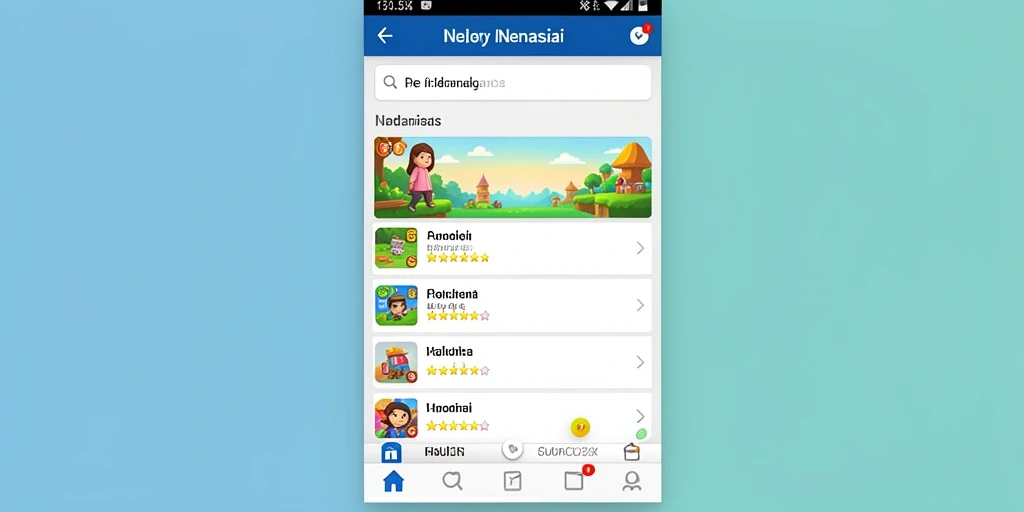 Leaderboard yang menunjukkan skor tertinggi pemain.