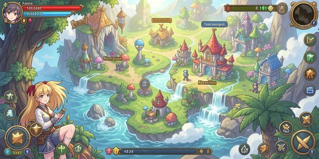 Screenshot dari level yang menantang dan penuh aksi.